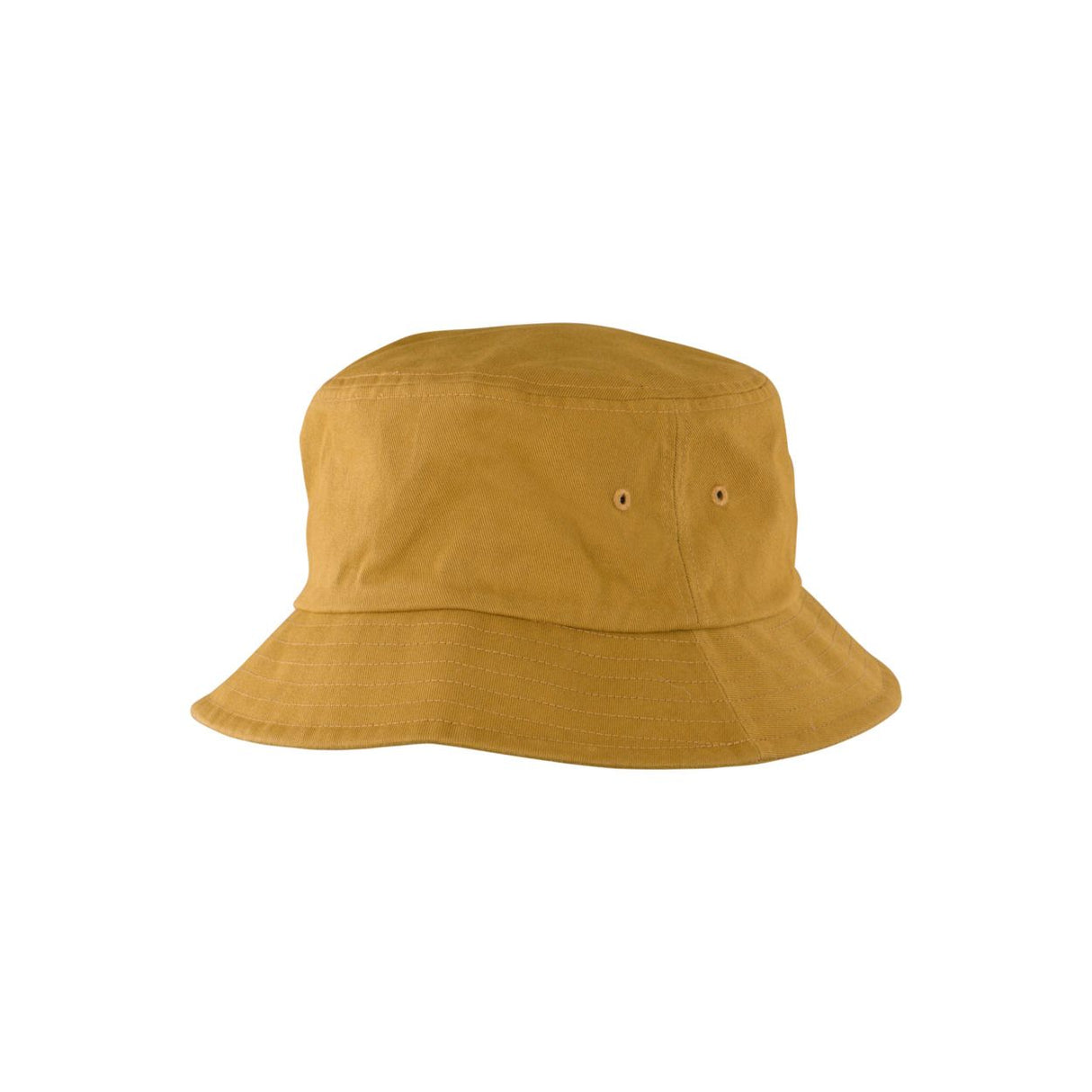 ION Bucket Hat 2026 in Mustard Gelb, Frontalansicht, Baumwollmischgewebe mit charakteristischer Hutform