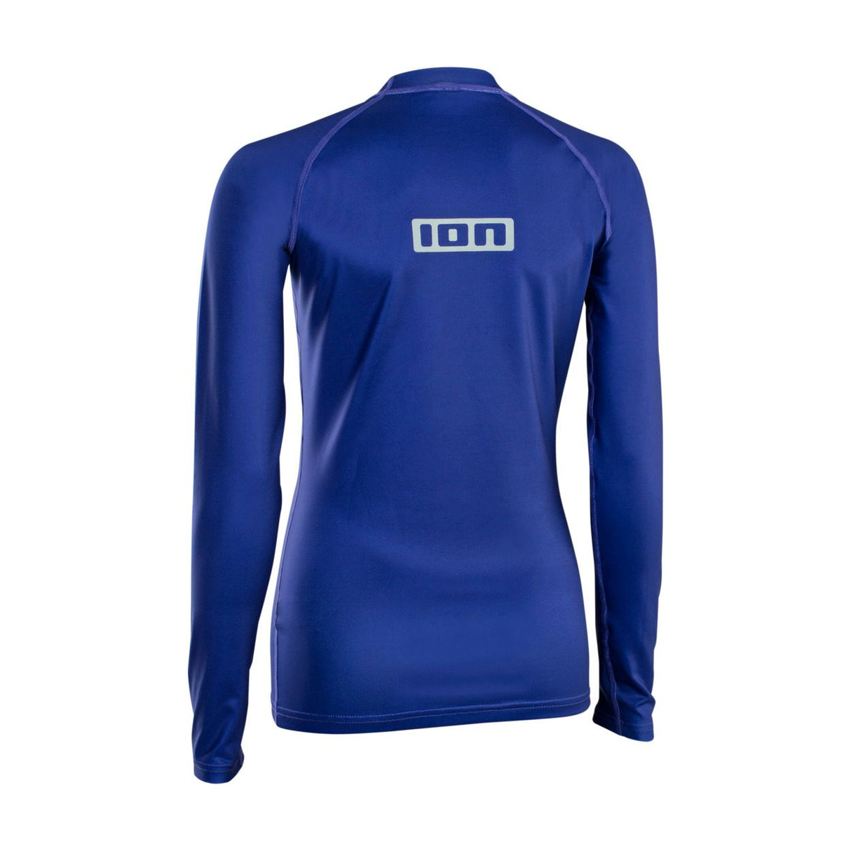 ION Rashguard Promo LS Women 2026 in Blau mit langen Ärmeln, Frontalansicht
