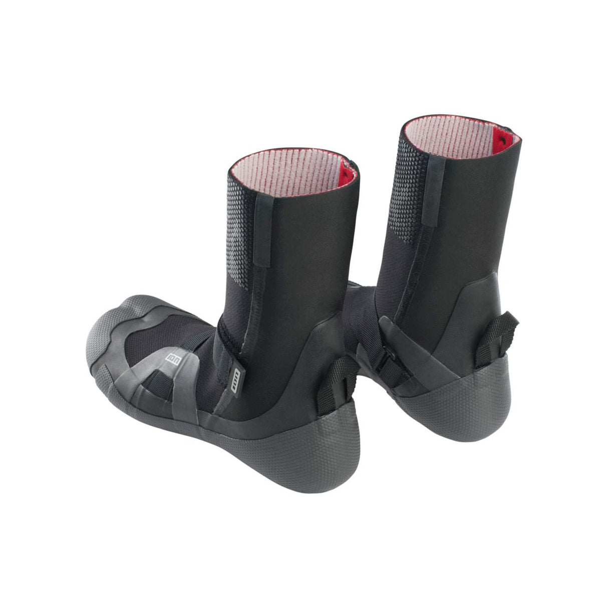 ION Ballistic Boots 3/2 schwarz mit Split-Sohle, Neoprenmaterial, Frontalansicht