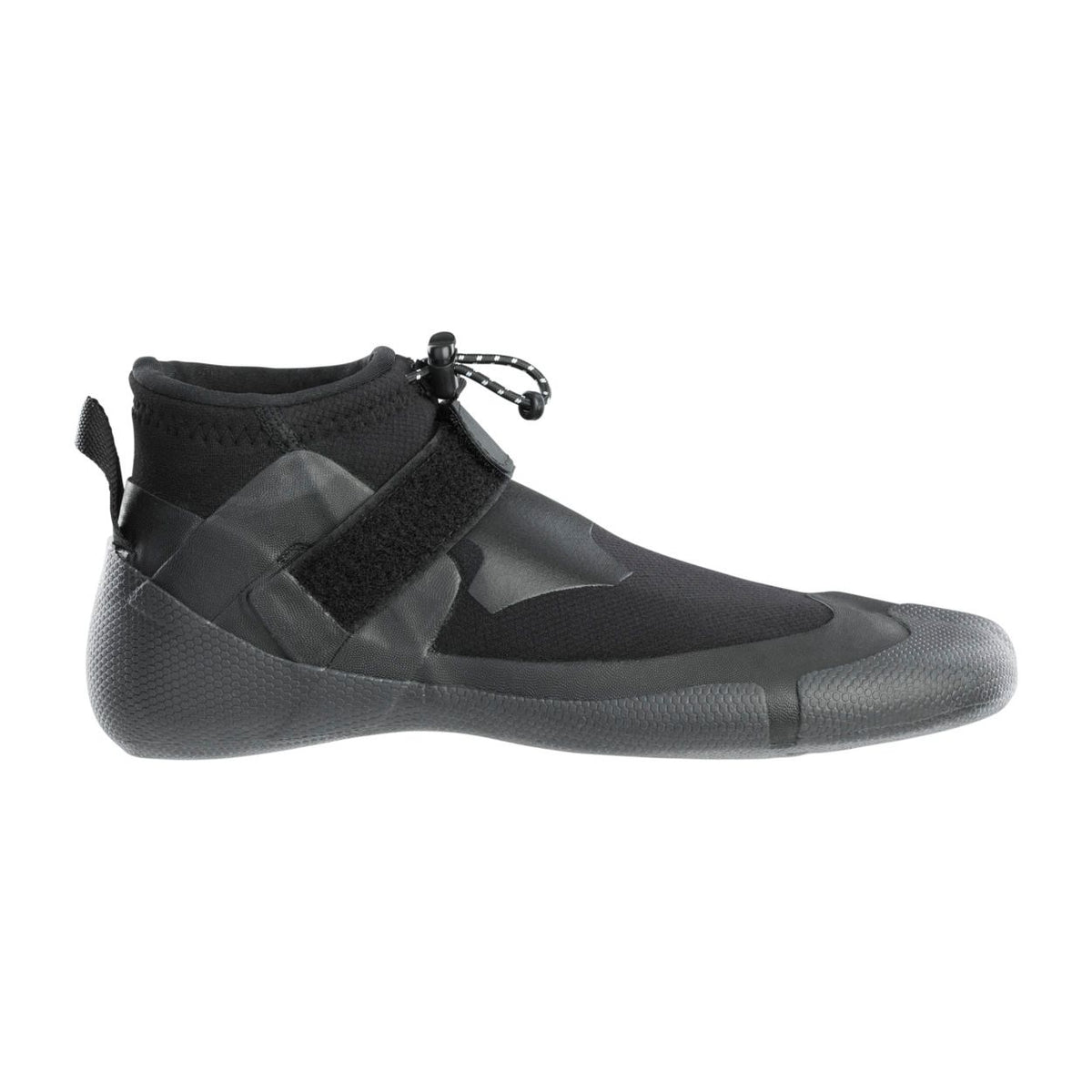 ION Ballistic Shoes 2.5 Internal Split 2026, schwarzer Neopren-Wassersportschuh mit Split-Toe-Design, seitliche Ansicht