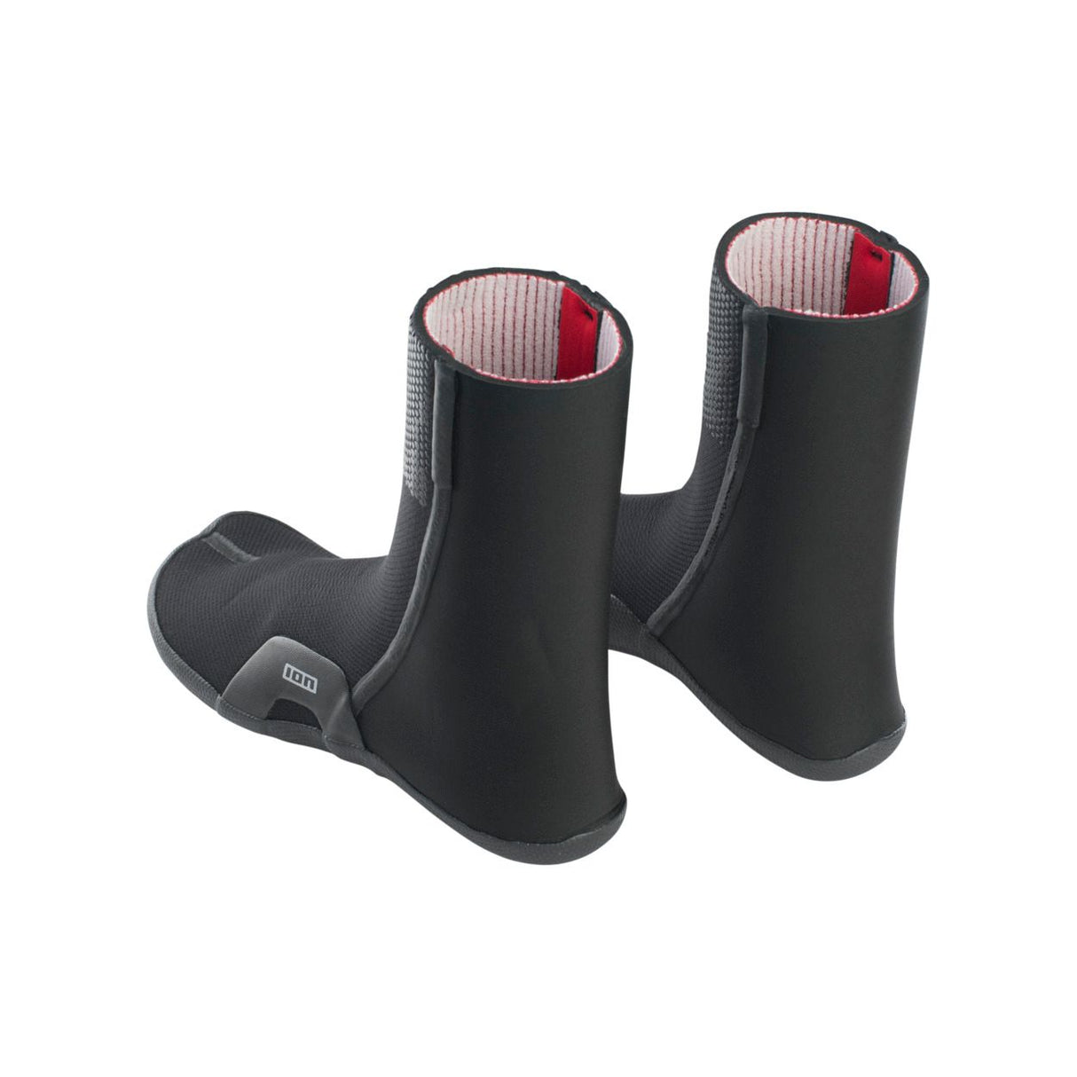 ION Ballistic Socks 6/5 schwarz mit Neopren, Split-Zehe, Frontalansicht, Paar
