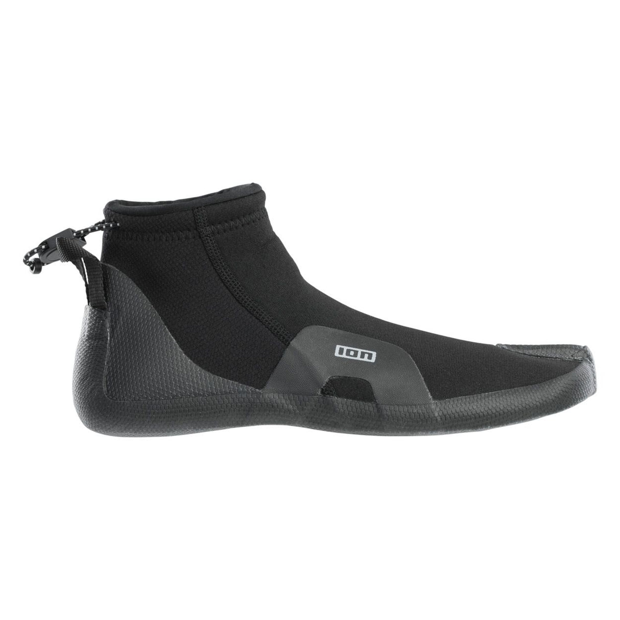 ION Ballistic Toes Neoprenschuh 2.0 schwarz mit Split-Sohle, Seitenansicht