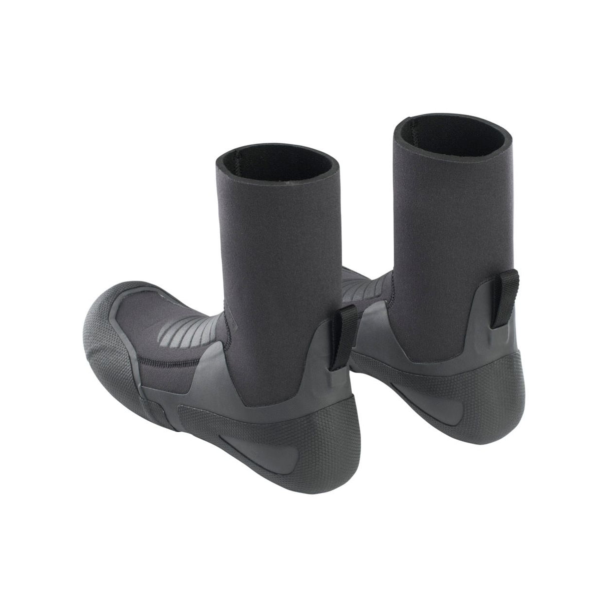 ION Plasma Boots 6/5 Round Toe 2026 in Grau, Neopren-Wasserschuhe mit gepolstertem Schaft, Frontansicht Paar