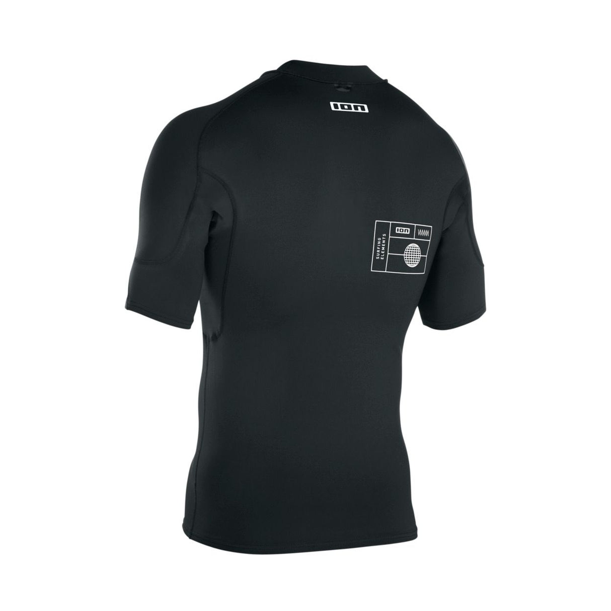 ION Thermo Top Shortsleeve 2026 schwarzes Funktionsshirt Frontansicht mit Brusttasche