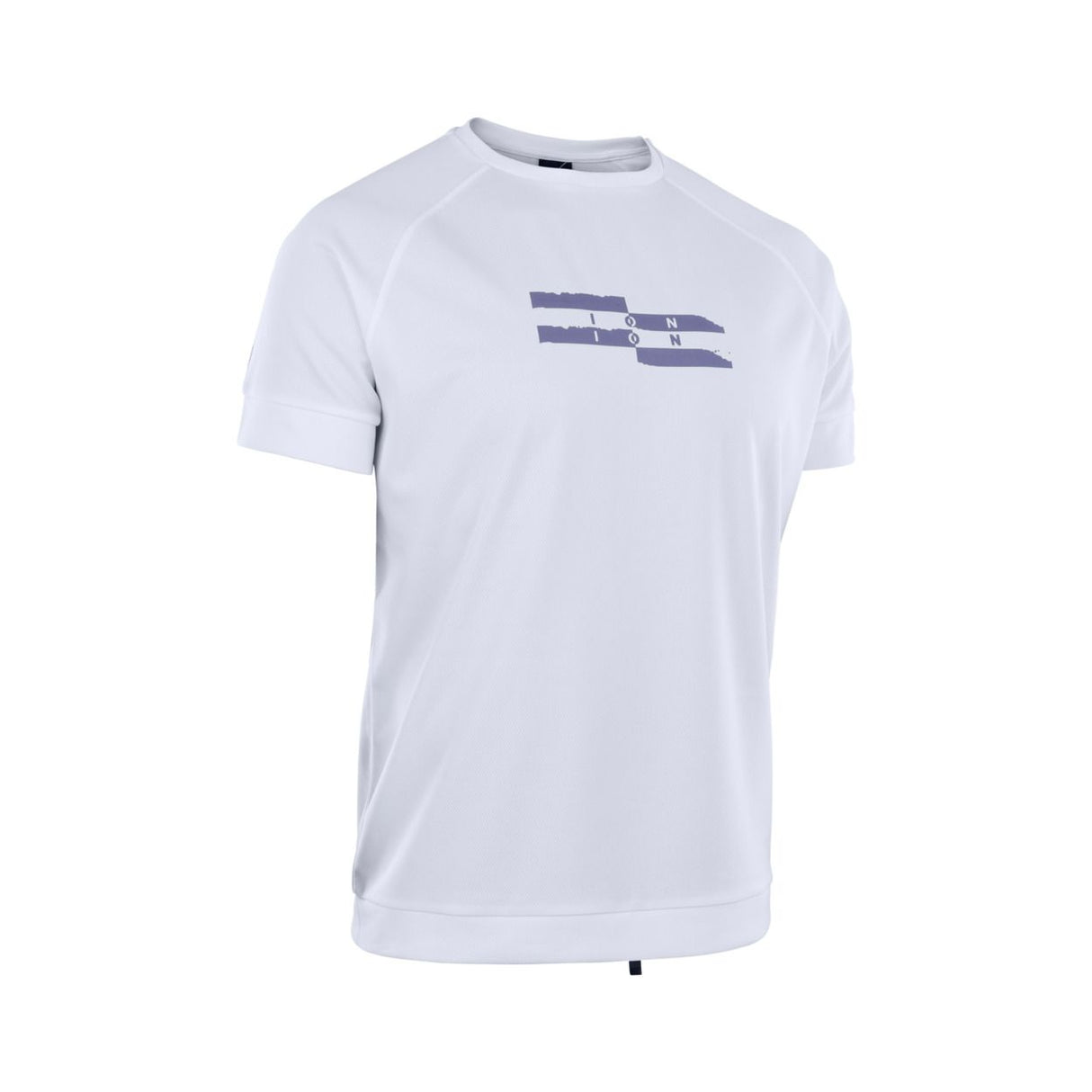 ION Wetshirt SS 2025 weiß Kurzarm mit Logo Print Frontansicht