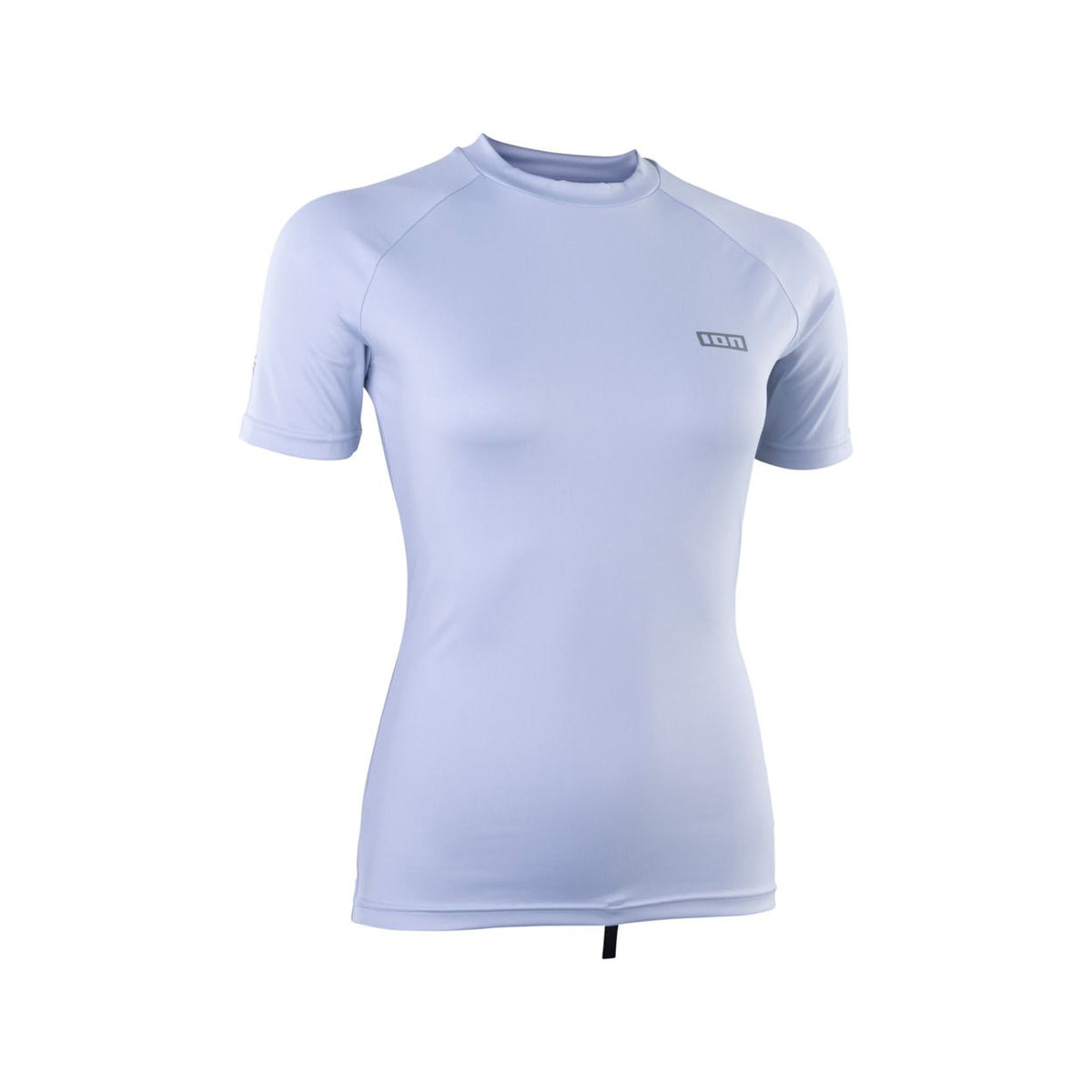 ION Rashguard SS Damen 2024 hellblau Kurzarm Badeshirt Frontalansicht