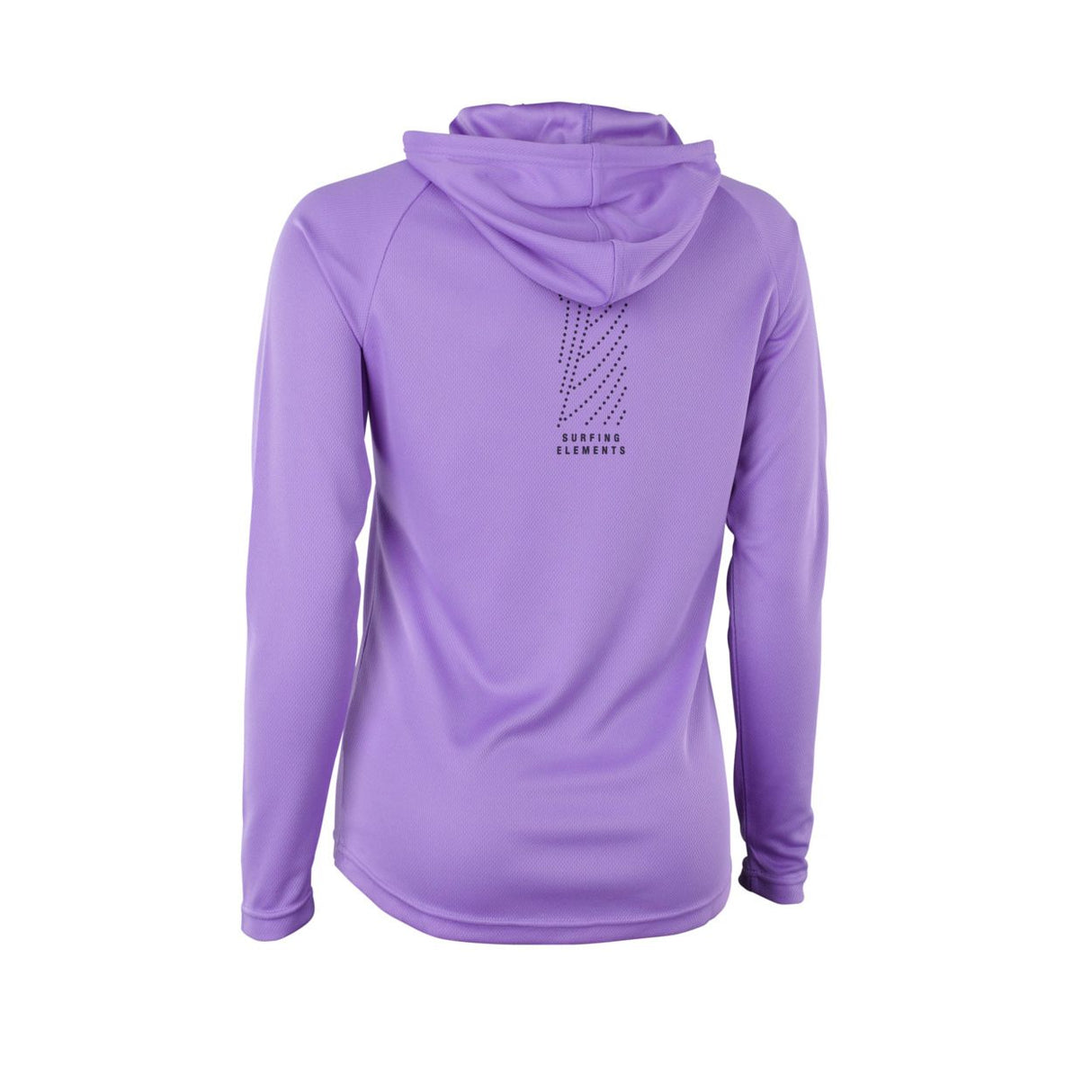 ION Wetshirt Hood LS Damen 2025 lila Langarm mit Kapuze Frontalansicht