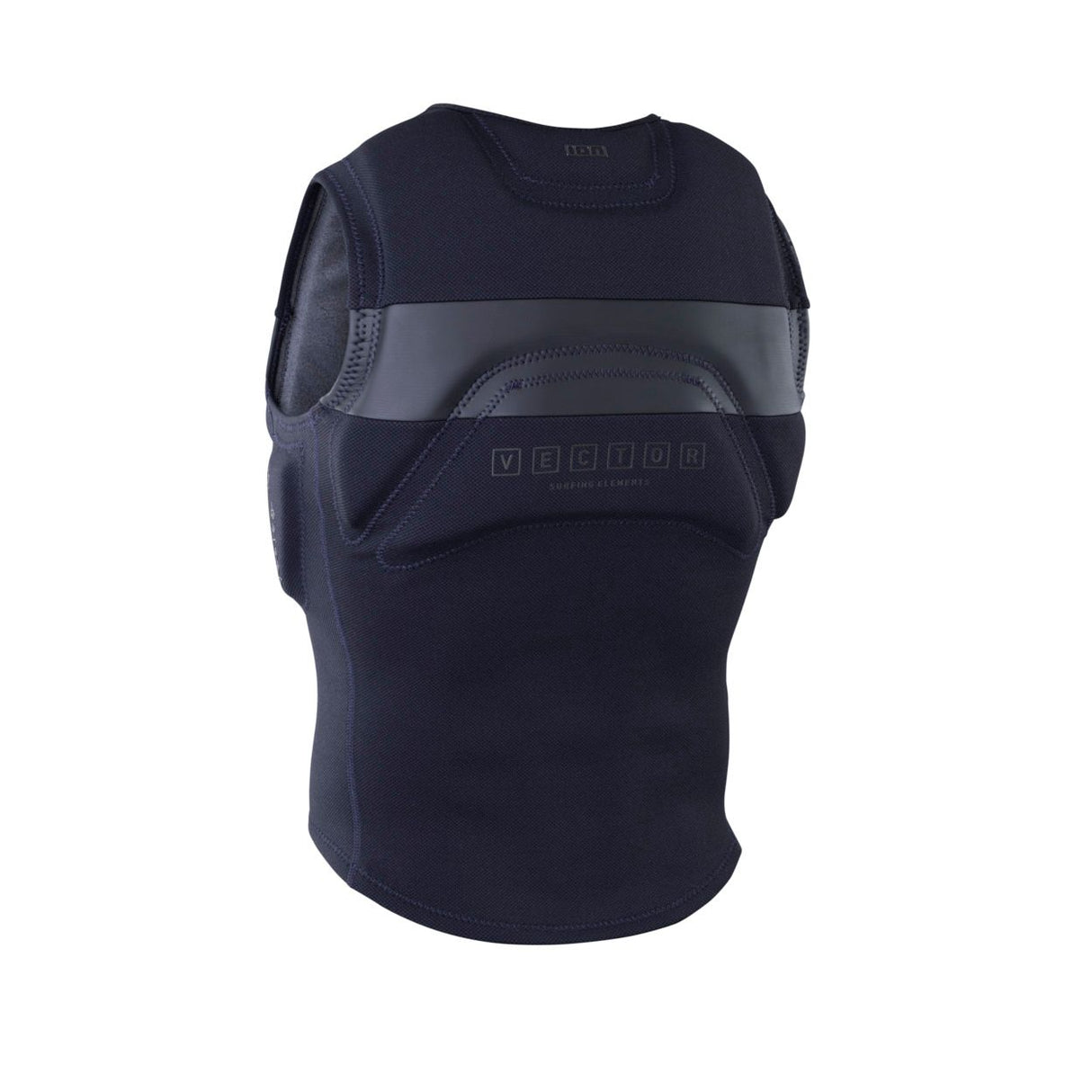 ION Vector Vest Select Front Zip 2026 dunkelblau mit Neopren, Frontreißverschluss, Frontalansicht