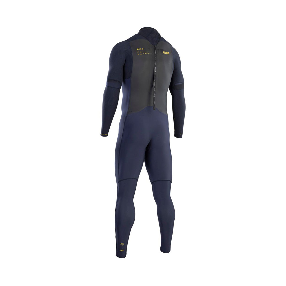 ION Seek Amp 5/4 Back Zip Neoprenanzug in Dunkelblau, Rückenreißverschluss, Rückansicht