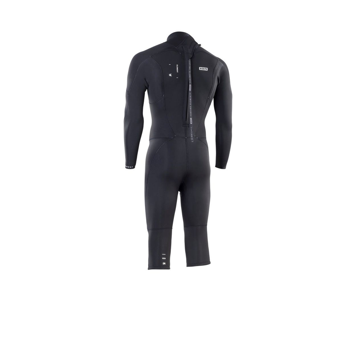 ION Element 4/3 Overknee LS Back Zip Neoprenanzug schwarz, Rückenansicht