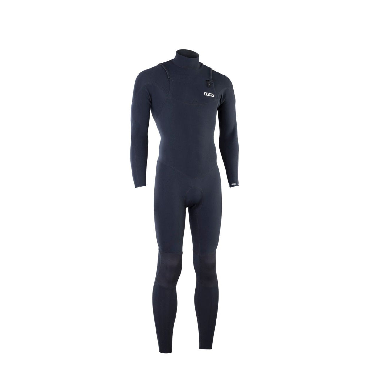 ION Static 3/2 Front Zip 2026 Neoprenanzug in Dunkelblau, Frontansicht, Ganzkörper-Wetsuit mit durchgehend Reißverschluss