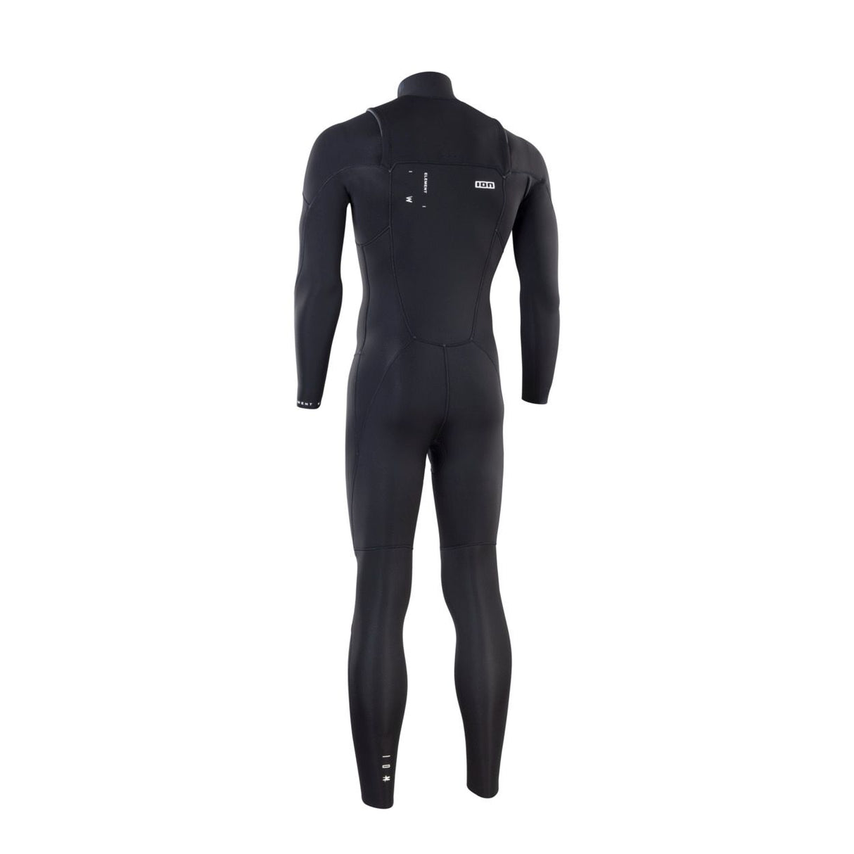 ION Element 4/3 Front Zip 2026 Neoprenanzug schwarz, Frontalansicht, Ganzkörper-Wetsuit mit Reißverschluss