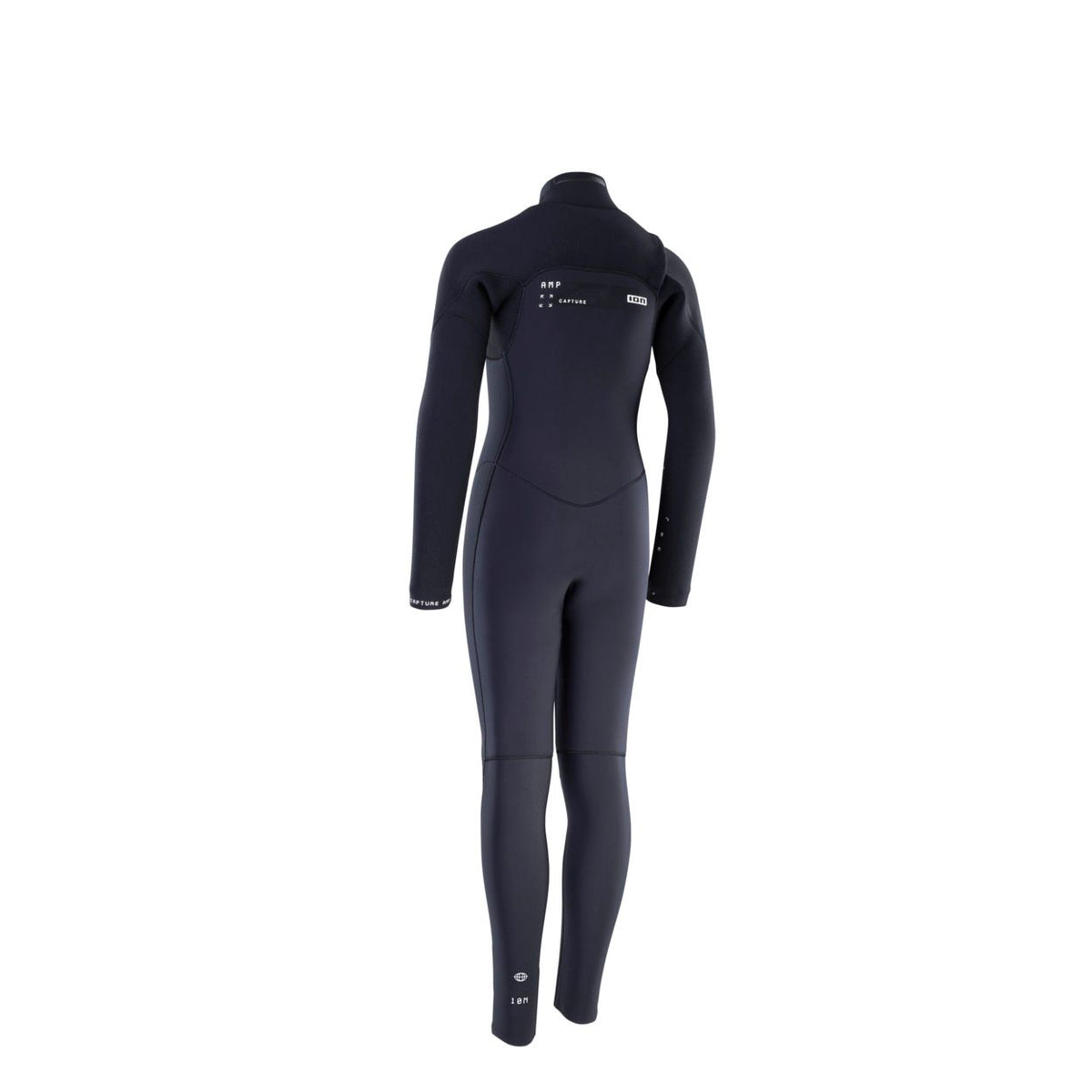 ION Capture Amp 4/3 Front Zip Junior Neoprenanzug in Schwarz, Frontansicht