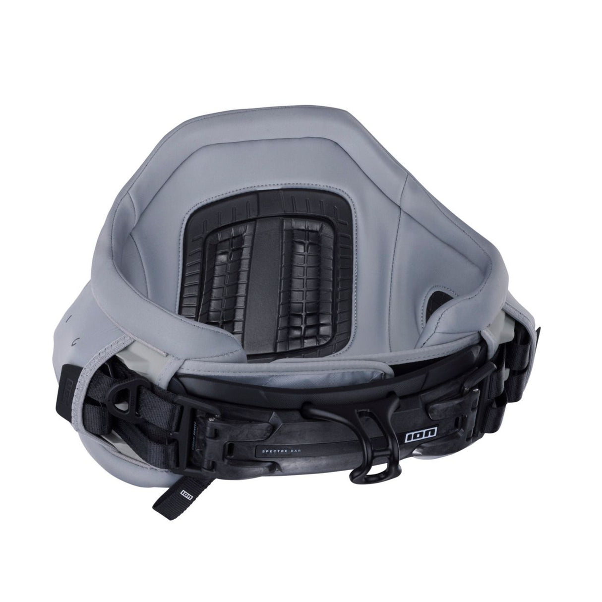 ION Apex Kite Trapez Herren 2026 grau-schwarz mit Polsterung, Frontalansicht