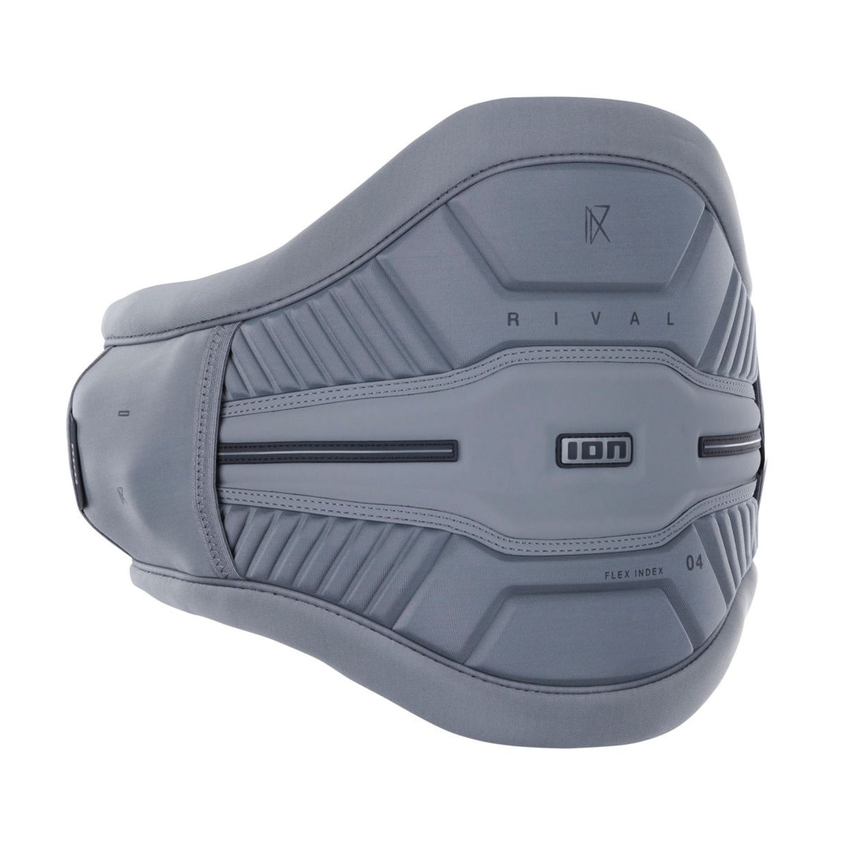 ION Rival 2026 Trapez grau, Kiteboarding-Harness mit gepolstertem Design, Seitenansicht