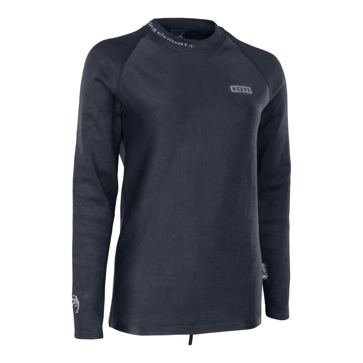 ION Rashguard LS Surf Shield SS2026 dunkelblau, Langarm-Schwimmshirt aus Neopren, Frontalansicht