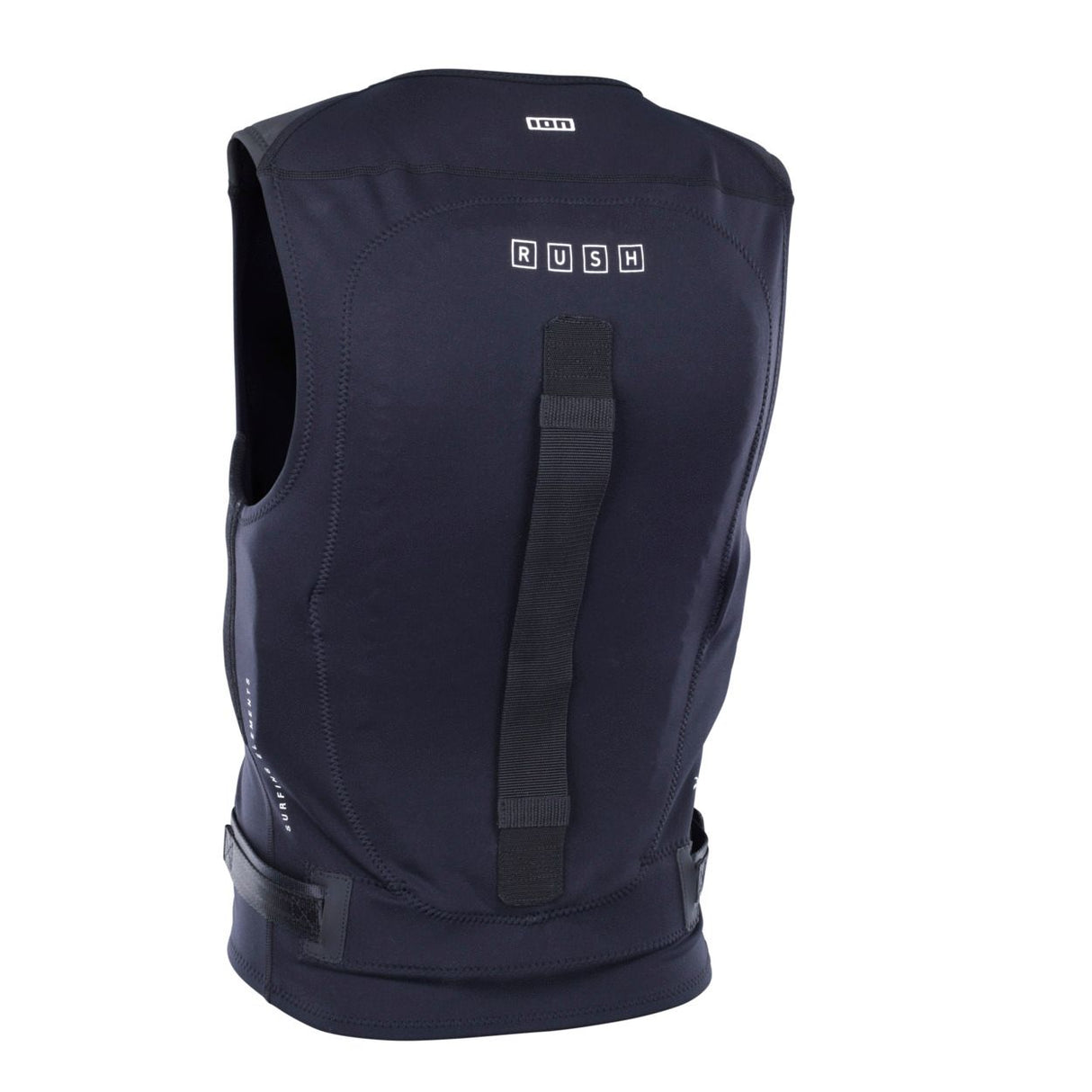 ION Rush Wing Vest 2026 Prallschutzweste in Dunkelblau mit schwarzen Riemen, Frontansicht