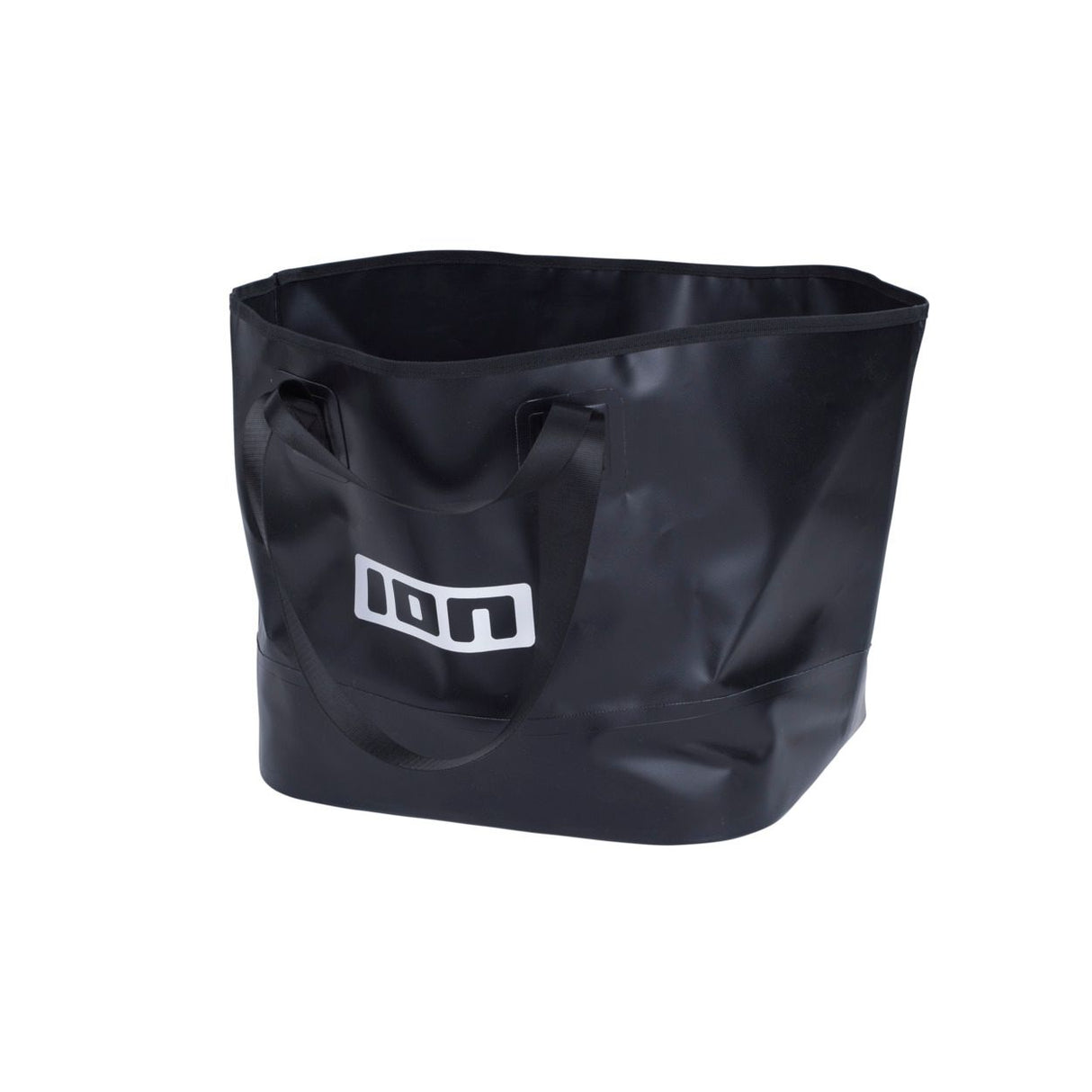 ION Changing Bucket 2026, schwarzer Wechseleimer aus Kunststoff mit Griffen, Frontansicht