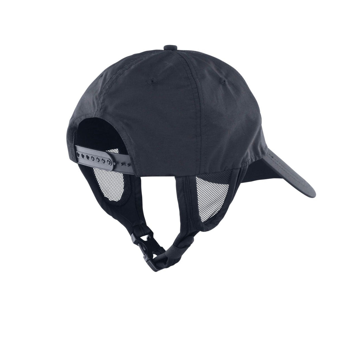 ION Surf Cap 2026 Neopren-Mütze in Dunkelblau mit Kinnriemen und Mesh-Belüftung, Frontansicht