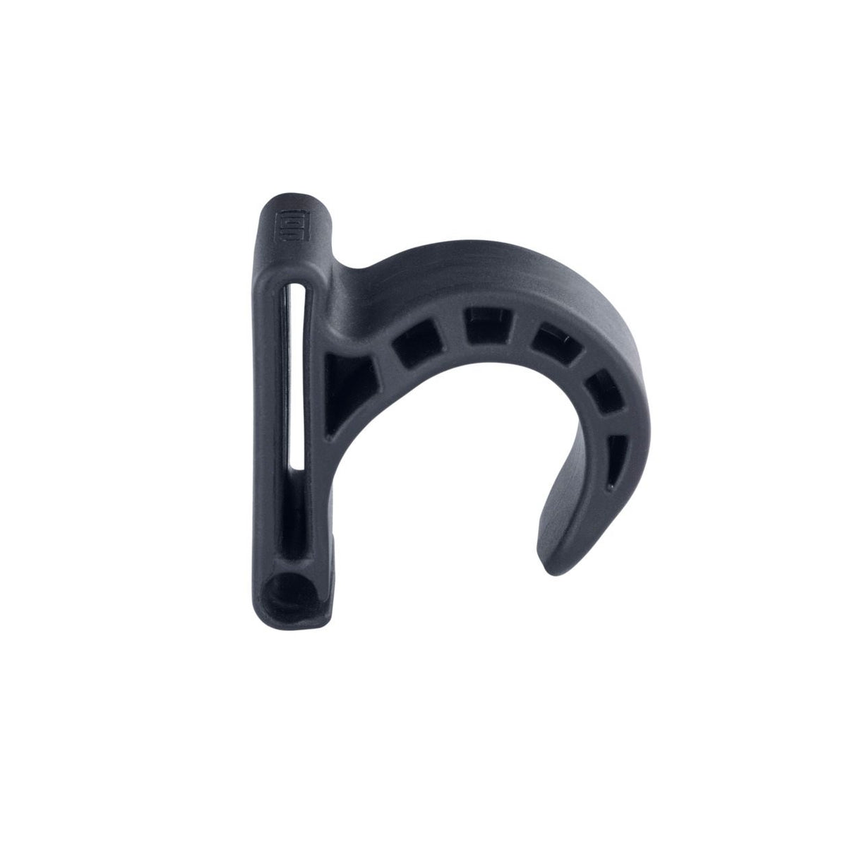 ION Hook Wing 38 2026 schwarzer Kunststoff-Flügelarm mit Befestigungsloch, Seitenansicht