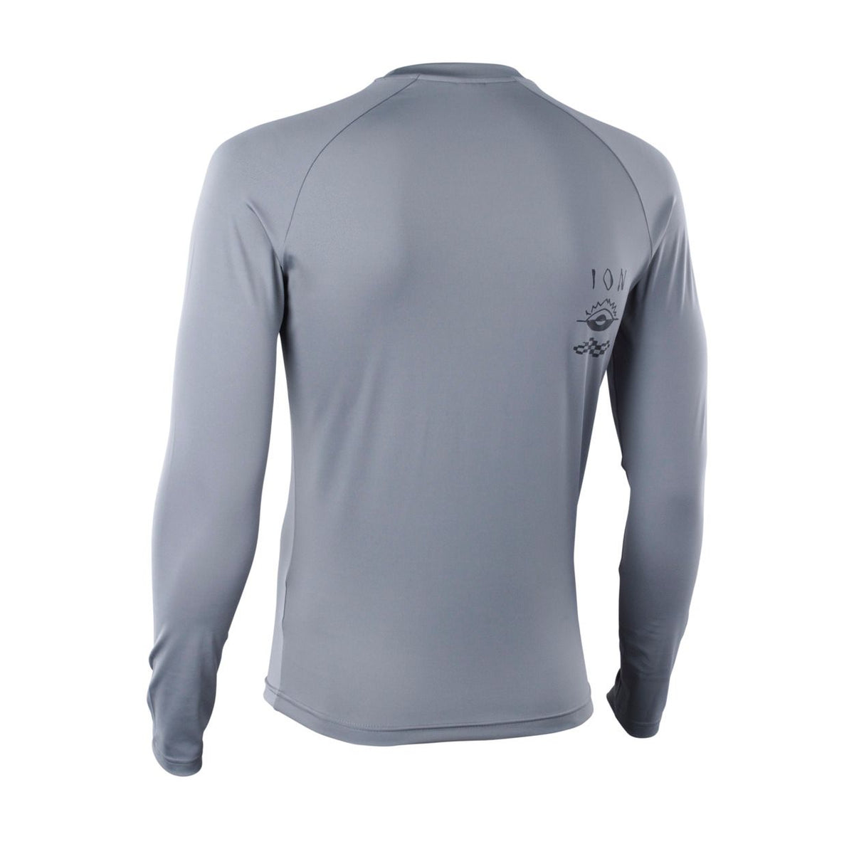 ION Rashguard LS 2026 grau Langarmshirt Rückansicht UV-Schutz Wassersport