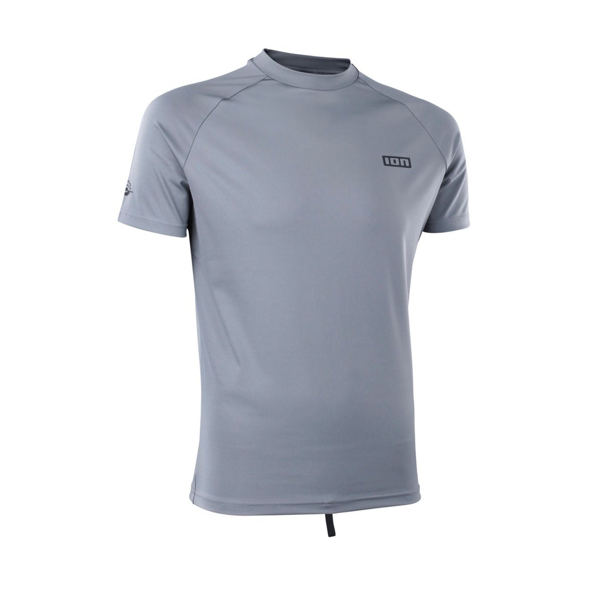 ION Rashguard SS 2024 Kurzarm Funktionsshirt in Grau, Frontalansicht