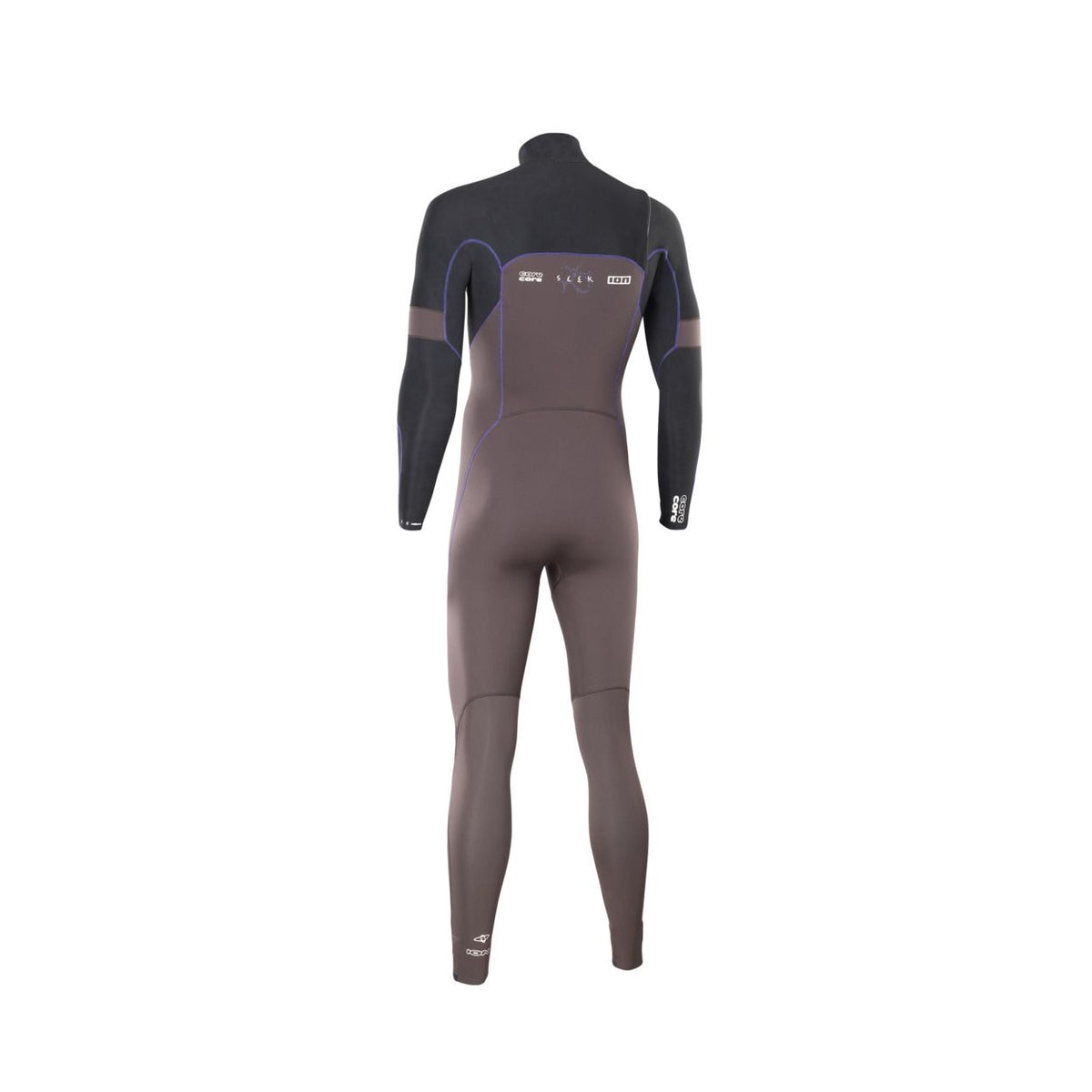 ION Seek Core 3/2 Front Zip Neoprenanzug in Grau und Schwarz, Rückenansicht