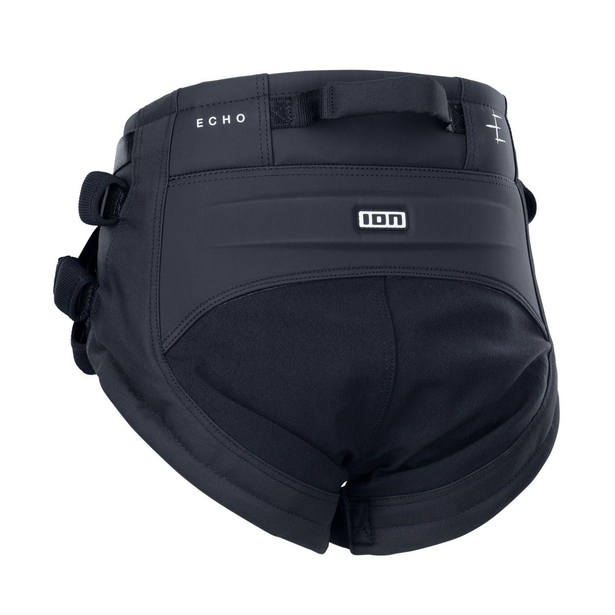 ION Echo 2026 Trapez Waistguard schwarz, Rückansicht, Neopren mit Seitenschnallen
