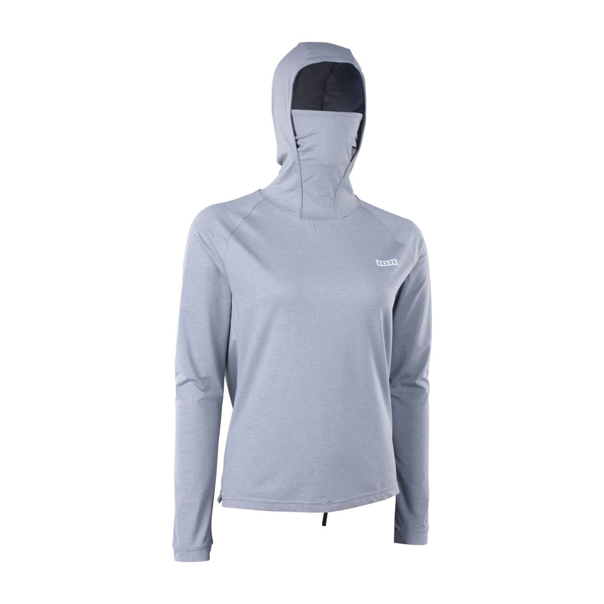 ION Storm Pro Wetshirt 2026 hellblau mit Kapuze, Frontalansicht auf Mannequin