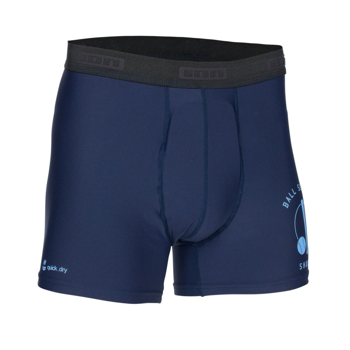 ION Ball Slapper Shorts 2026 Herren Badeshorts Marineblau mit schwarzem Bund Frontansicht