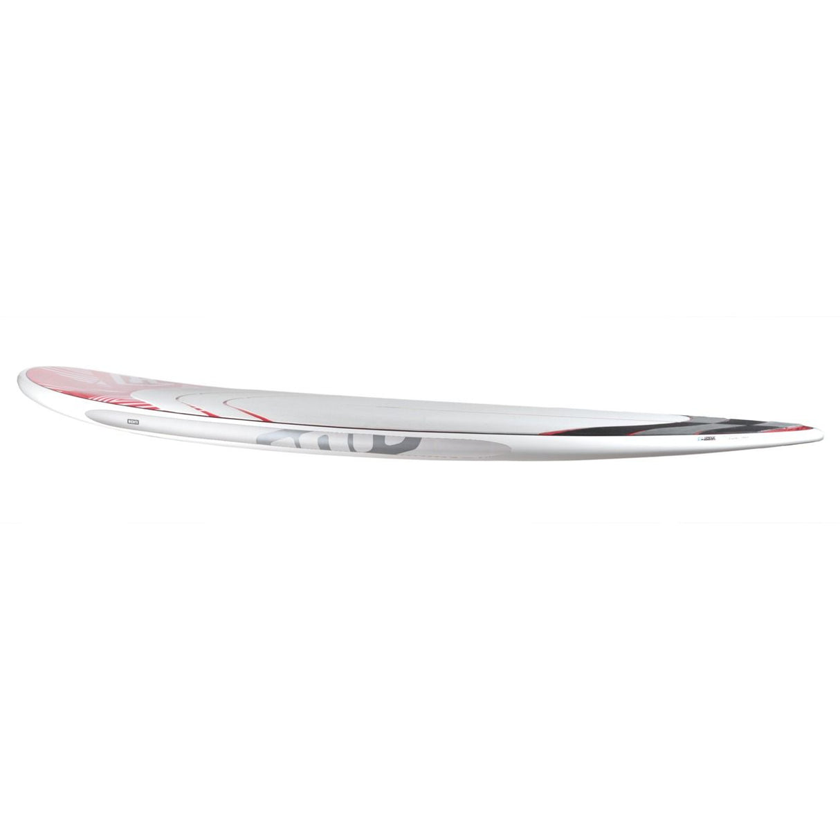 ION Rail Lover 2026 Kiteboard, weiß-rosa mit grauen Details, Seitenansicht