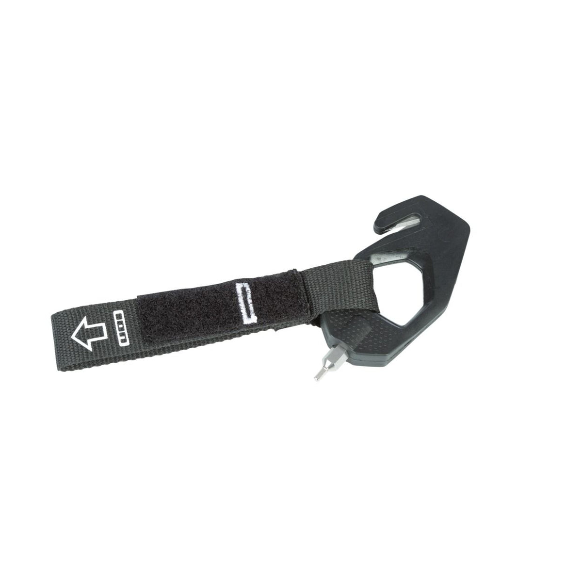 ION Kite Knife 2.0 Multitool schwarz mit Neopren-Handgelenkschlaufe, Seitenansicht