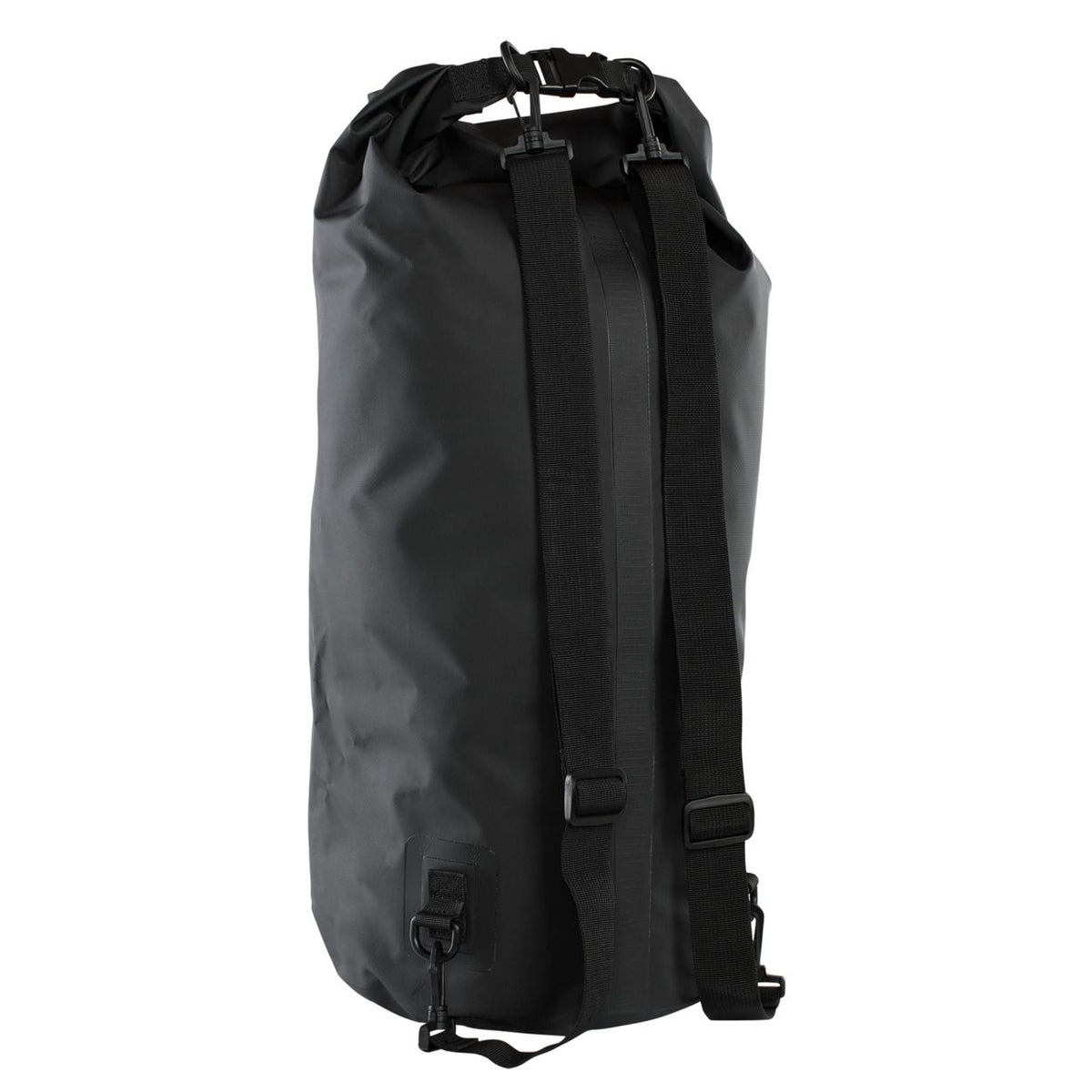 ION Dry Bag 2026 schwarze wasserdichte Tasche mit Rollverschluss und Schultergurten, Frontansicht