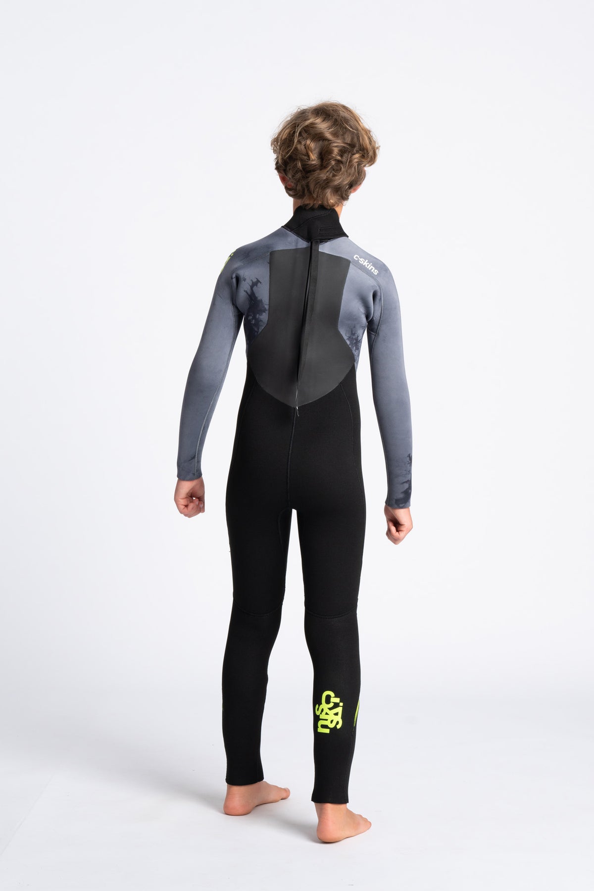 C-Skins Legend 5:4:3 Junior GBS Back Zip grey