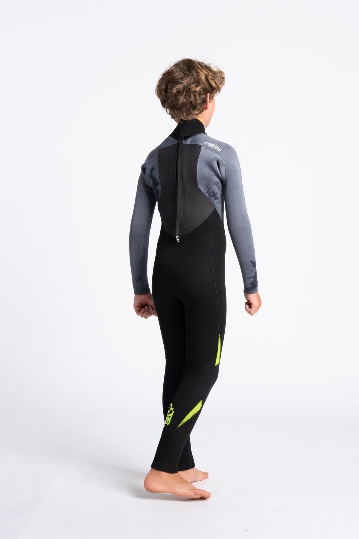 C-Skins Legend 5:4:3 Junior GBS Back Zip grey