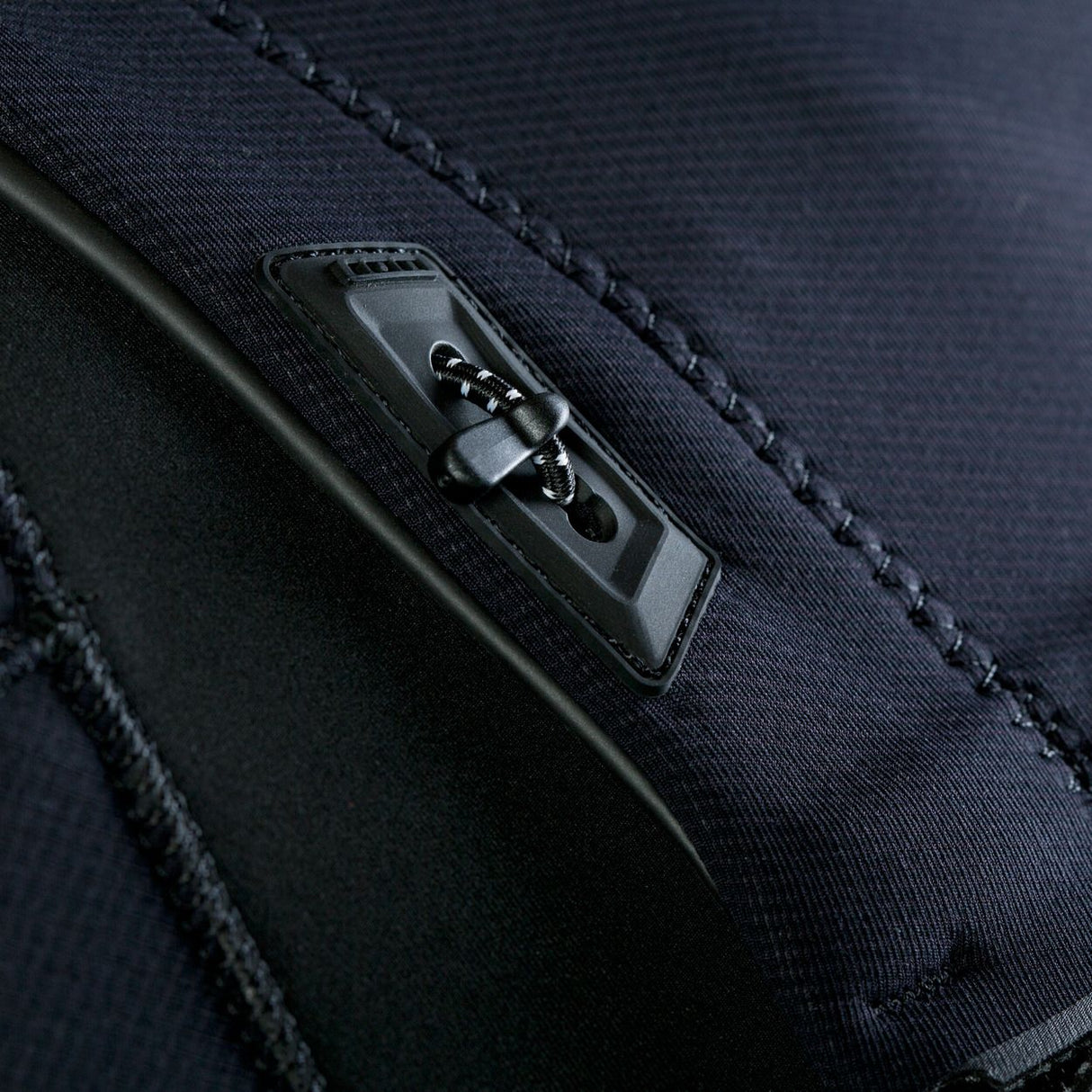 ION Collision Vest Element Side Zip 2026, dunkelblau, Seitenreißverschluss-Detail