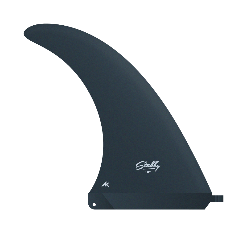AK FIN STUBBY SLATE GRAY 10"SINGLE FIN 2026