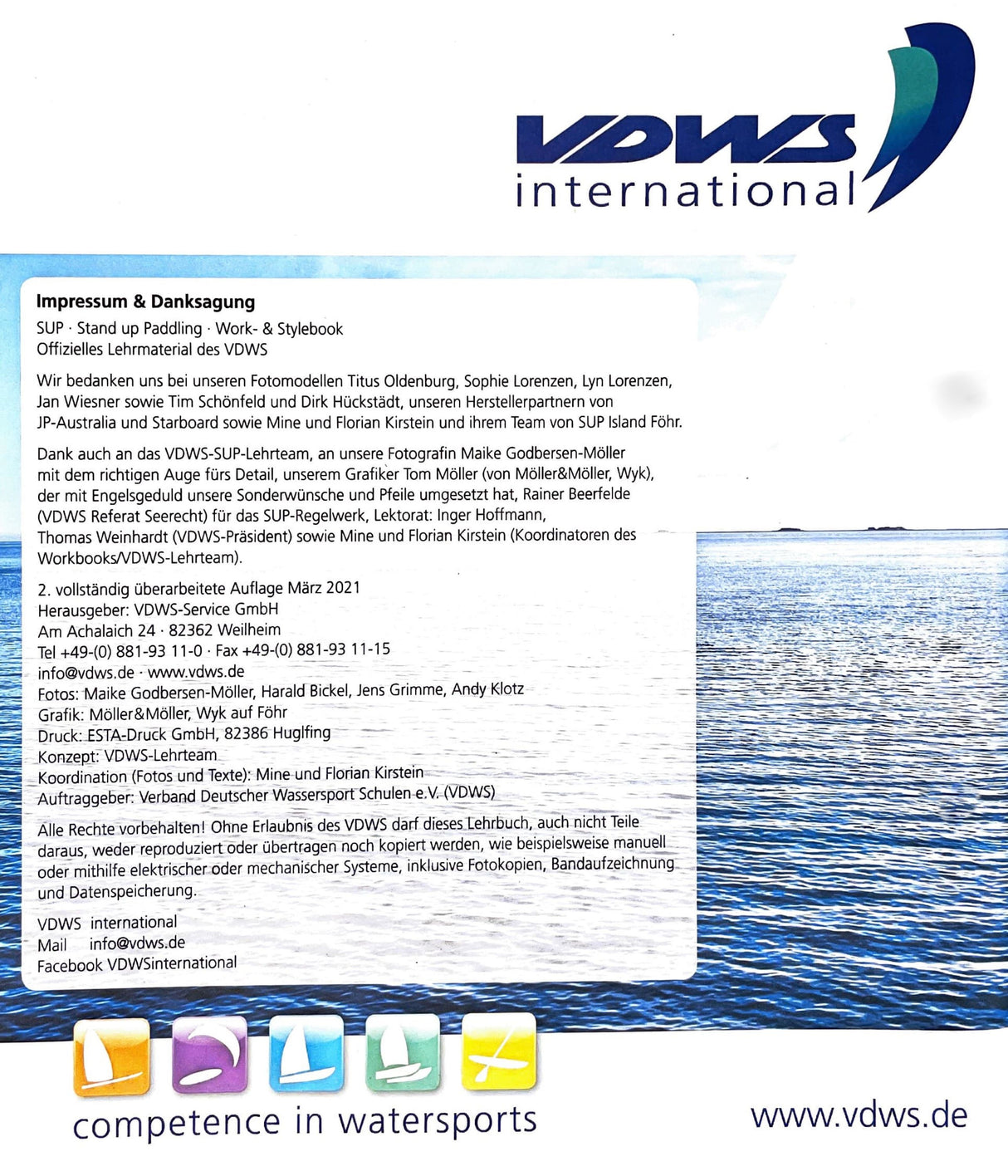 VDWS - Stand up Paddling Workbook für Einsteiger