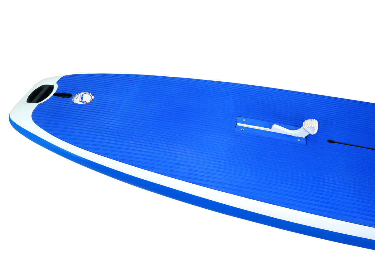 GA Start HD Schultafel 2026, blau-weiß, Kunststoff-Schulboard mit Griffmulden, Draufsicht