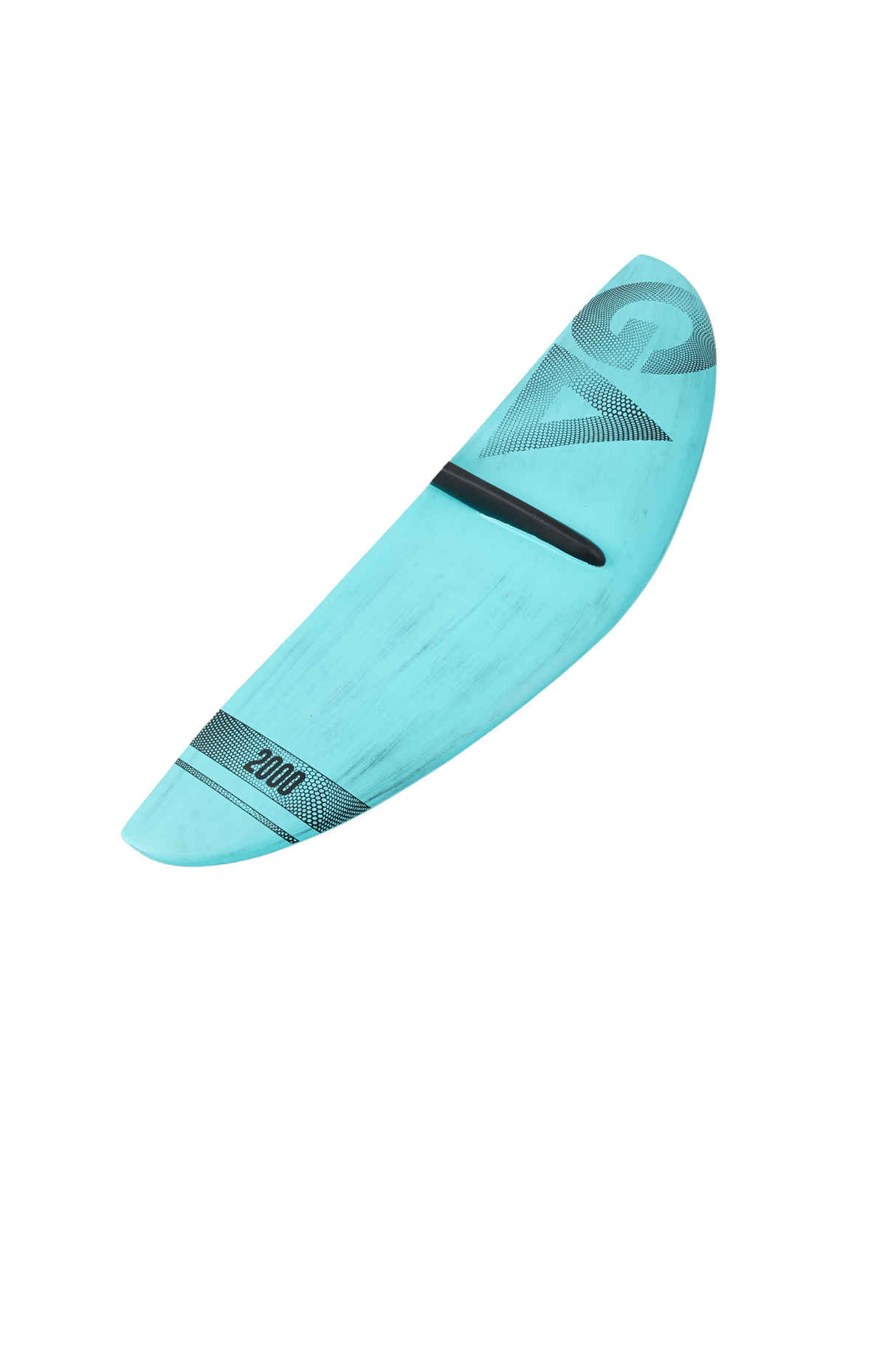 GA Foil Front Wing in Hellblau, Frontansicht, modernes Foil-Design mit schwarzen Akzenten