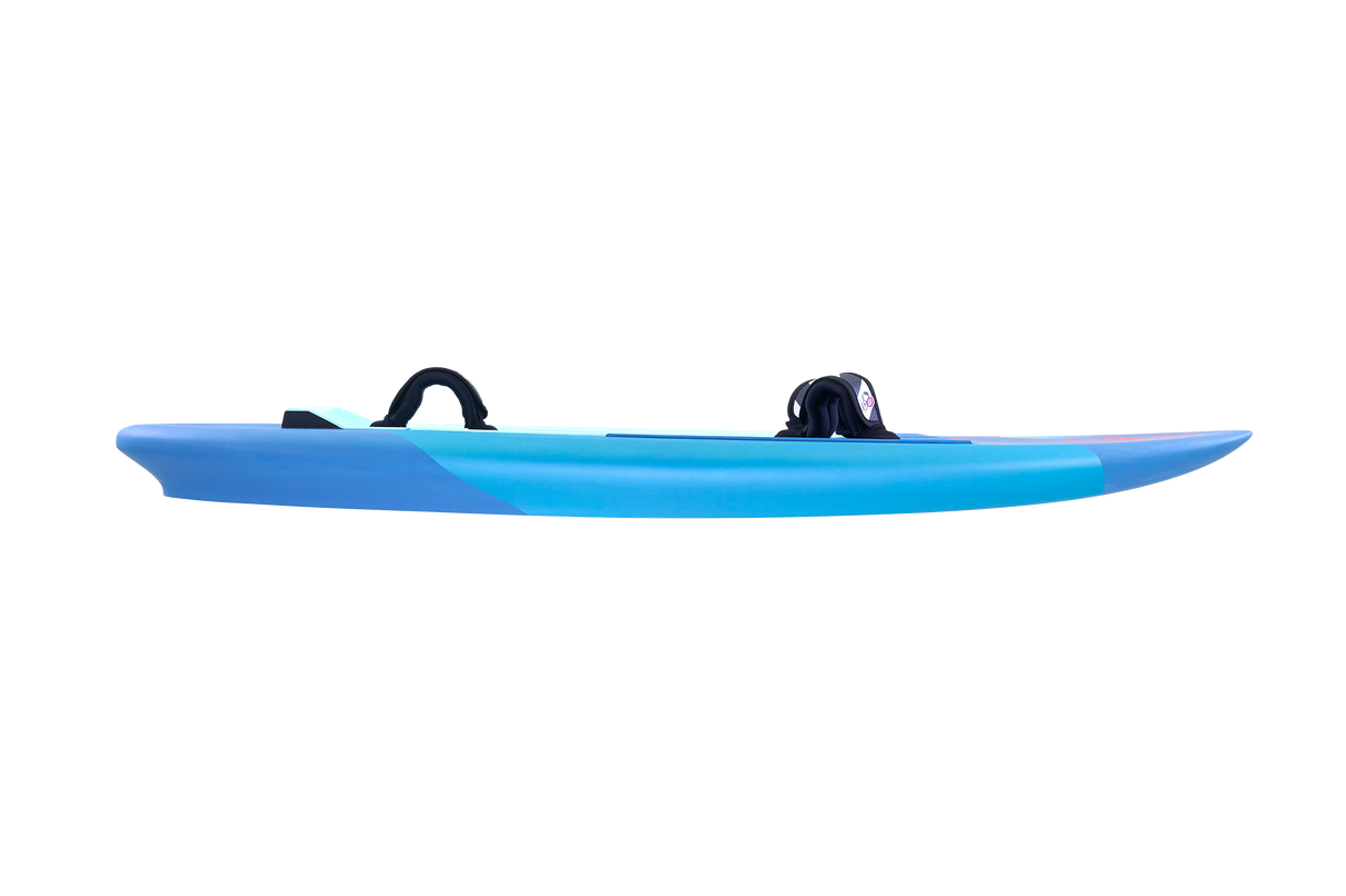 Tabou 2026 Tiny HD Kajak in Blau, Draufsicht, kompaktes Freizeitboot mit zwei Griffgriffen