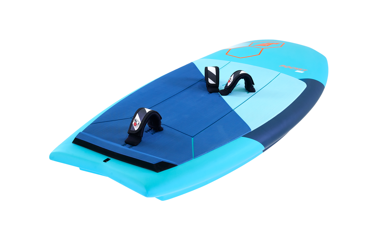 Tabou 2026 Pocket Wing Foil MTE, blau-türkis Tragflügel aus Carbon mit Fußschlaufen, Draufsicht