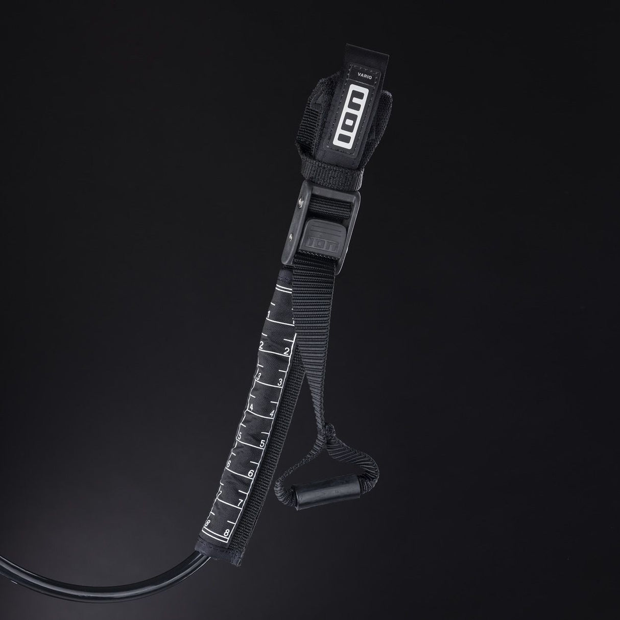 ION Collision Vest Element Side Zip 2026, schwarz, Seitenreißverschluss, Frontansicht flach gelegt