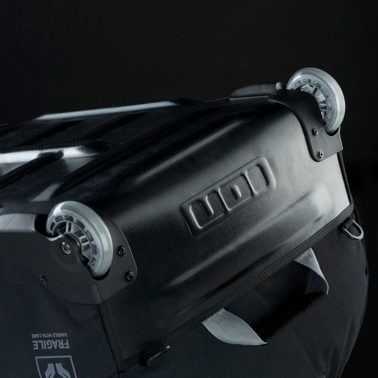 ION Collision Vest Element Side Zip 2026, schwarz, Prallschutzweste mit Seitenzipp und Polsterung, Detailansicht