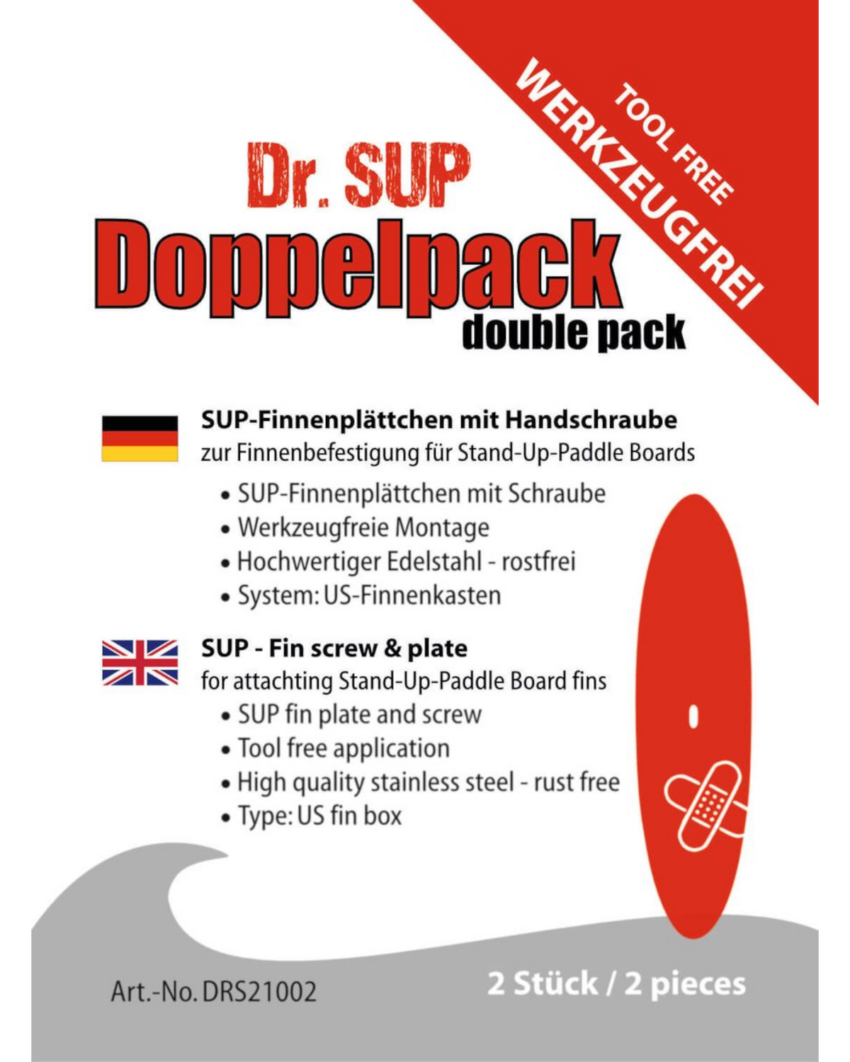Dr Sup Finnenschraube Doppelpack