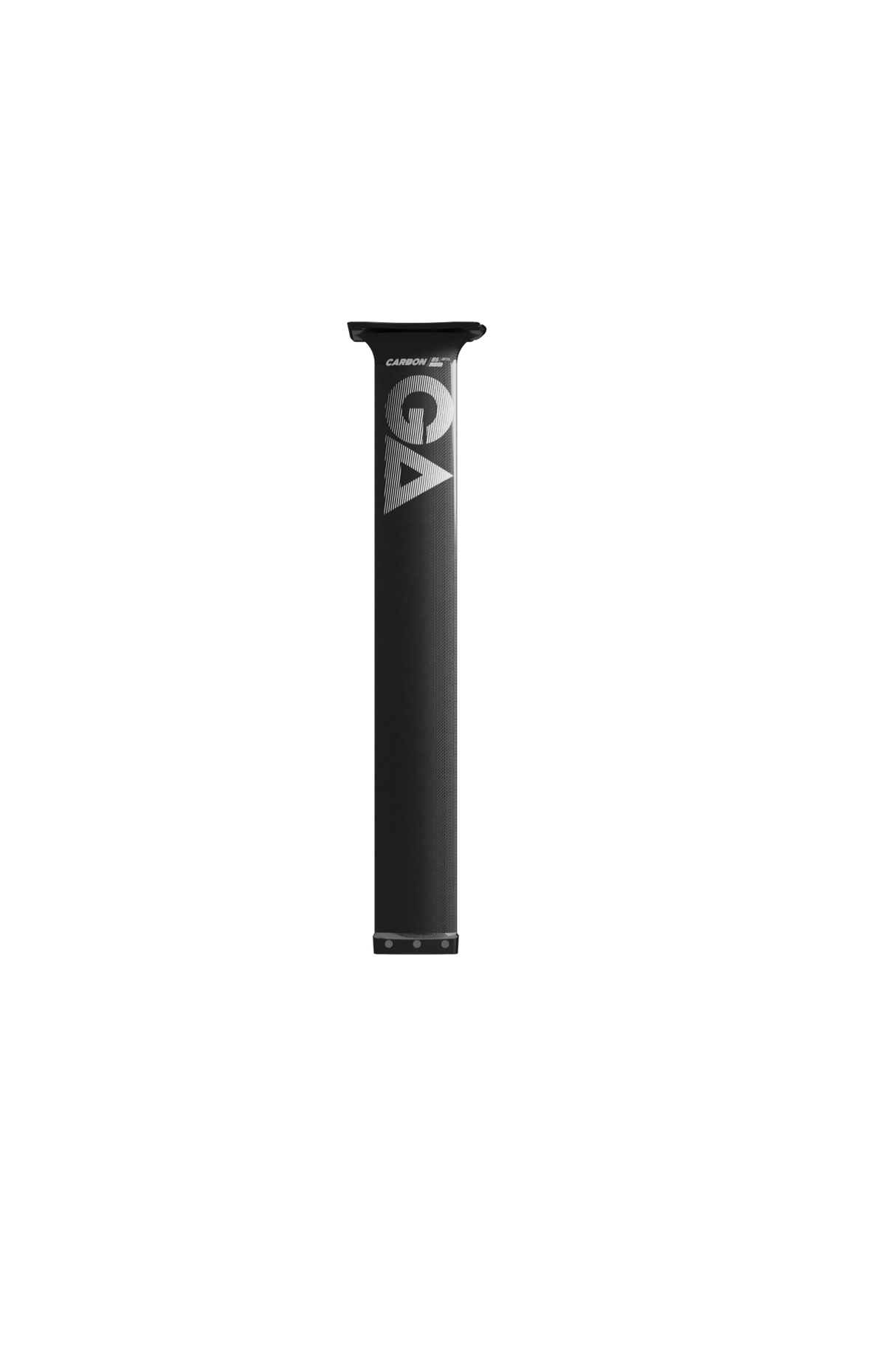 GA Foil UHM 100% Carbon Mast 85cm schwarz mit Logo, Frontalansicht