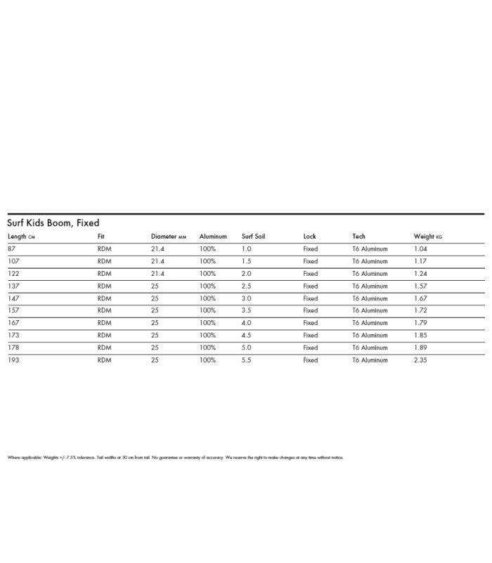 Goya - Surf Aluminum - Fixed Boom - Reduced Diameter Boom