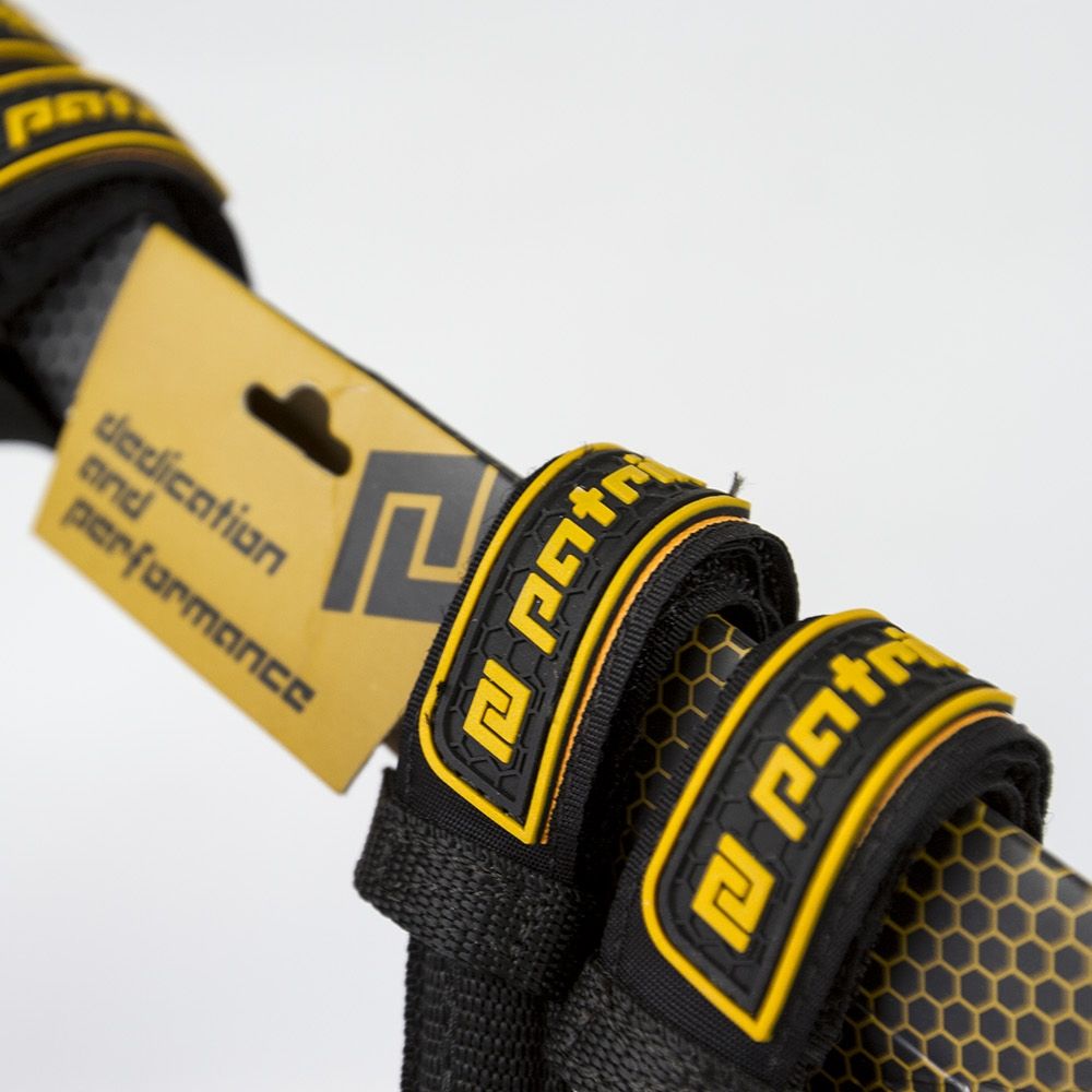 Patrik Harness Line Fix Trapezgurt schwarz-gelb mit Polsterung und Befestigungspunkten, Detailansicht