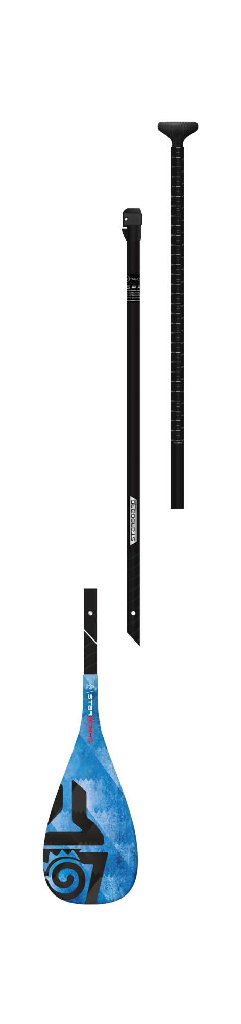 Starboard Paddle Enduro Tiki Tech Blue