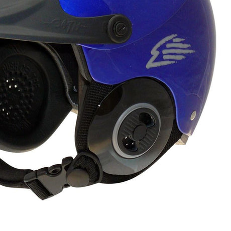 GATH Helm Ear Pocket schwarz für SFC Convertible+Gedi, Detailansicht Ohrmuschel mit Befestigung